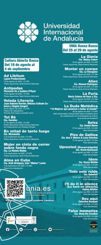 Cultura Abierta en la UNIA ofrece teatro, música, circo y una velada literaria en la primera semana de los Cursos de Verano de la Sede Antonio Machado de Baeza 2 programacion cultura abierta en la UNIA