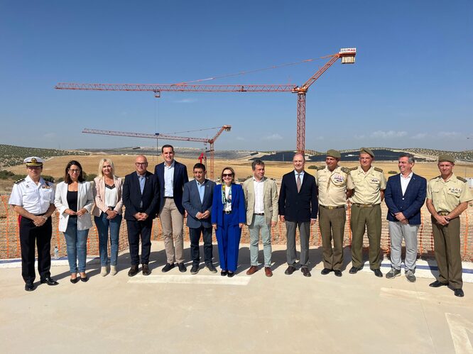 El presidente de la Diputación valora el avance de las obras del campus principal del CETEDEX