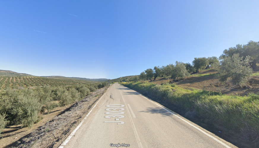 Carreteras informa del corte de la A-6104, de Úbeda a Jimena, entre los puntos kilométricos 0+000 al 6+820