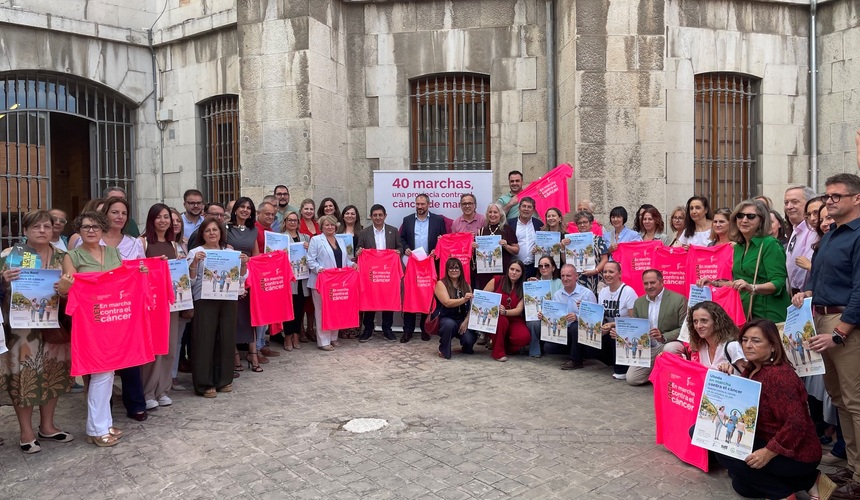 La Diputación se suma al circuito “40 marchas, una provincia contra el cáncer de mama”