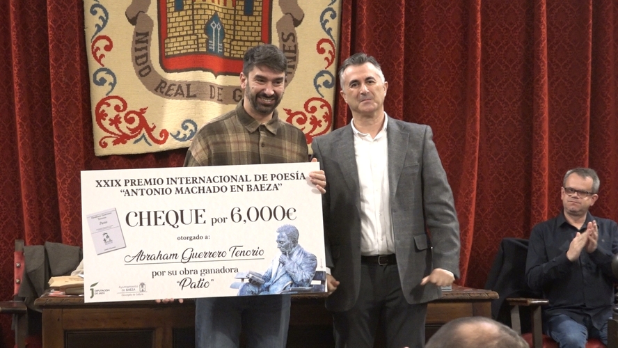 Abraham Guerrero Tenorio se alza en la 29 edición con el Premio Internacional de Poesía «Antonio Machado»