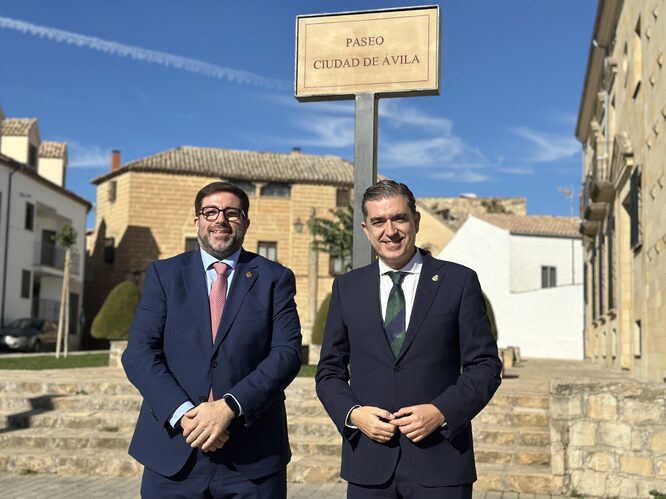 Baeza dedica un paseo a su hermana ciudad de Avila 6 scaled