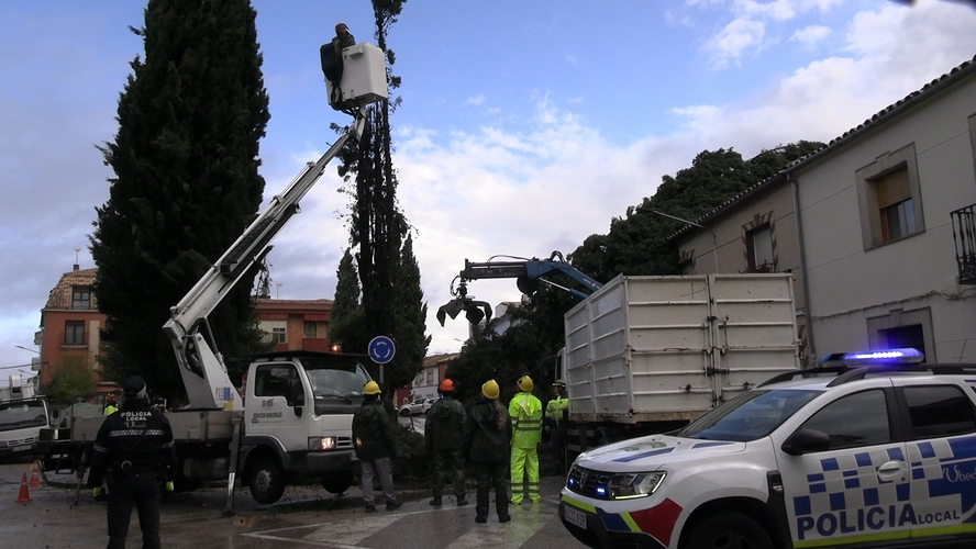 Kristin azota Úbeda con daños materiales en 24 horas intensas