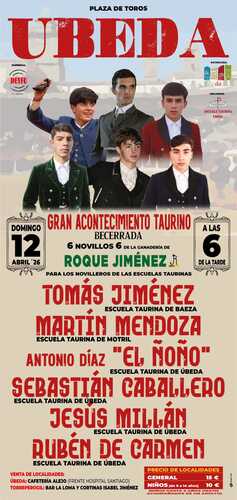 escuela taurina Ubeda cartel