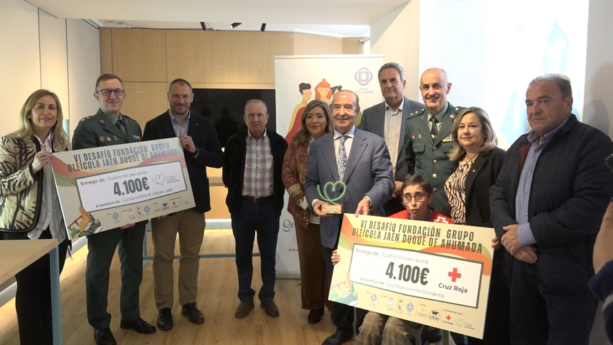 La Fundacion Grupo Oleicola Jaen entrega 8.200 euros a entidades sociales tras el Desafio Duque de Ahumada 1.27.1