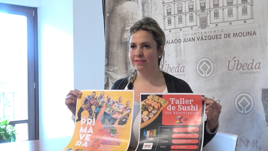 Úbeda impulsa el ocio juvenil con un taller de gastronomía japonesa y una fiesta de bienvenida a la primavera