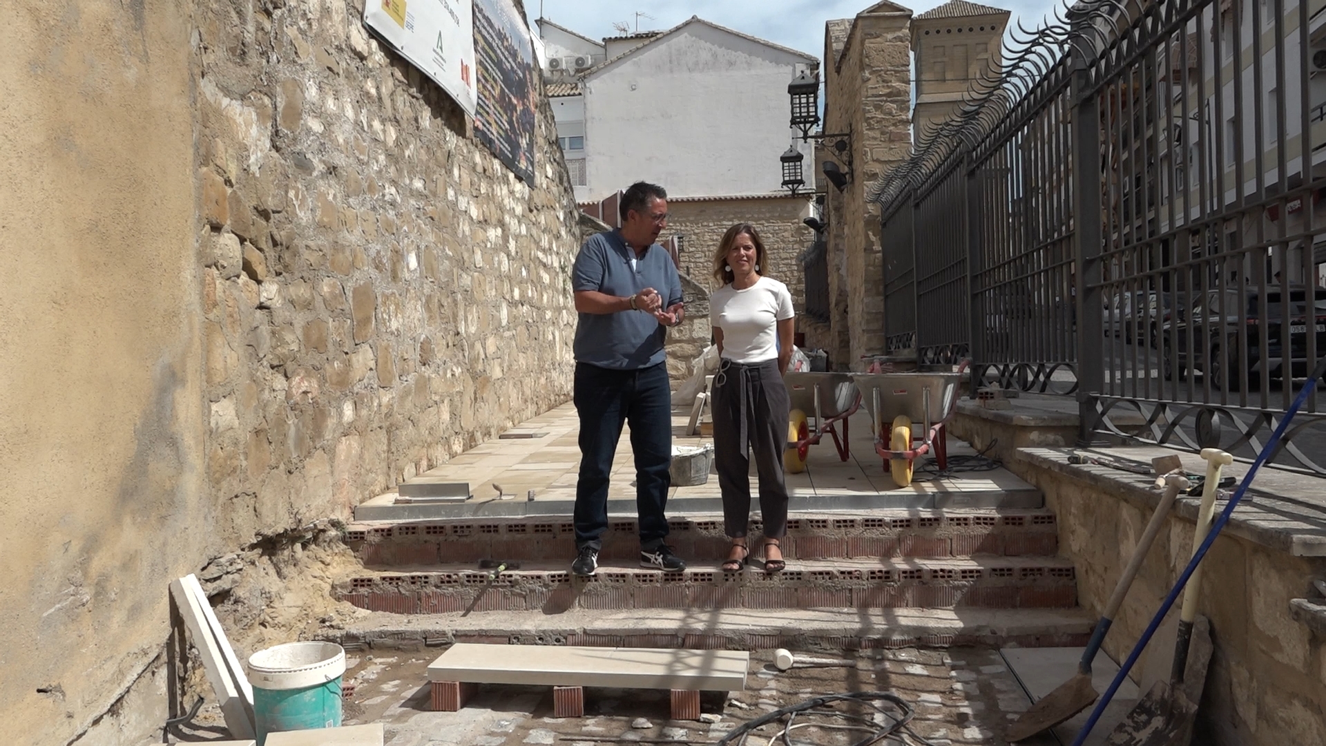El Ayuntamiento de Úbeda avanza en la mejora del Coso de San Nicasio con nuevas obras de accesibilidad