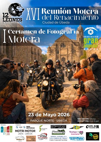 El Parque Norte de Úbeda será sede de la XVI Reunión Motera del Renacimiento 2 El Parque Norte de Ubeda sera sede de la XVI Reunion Motera del Renacimiento cartel