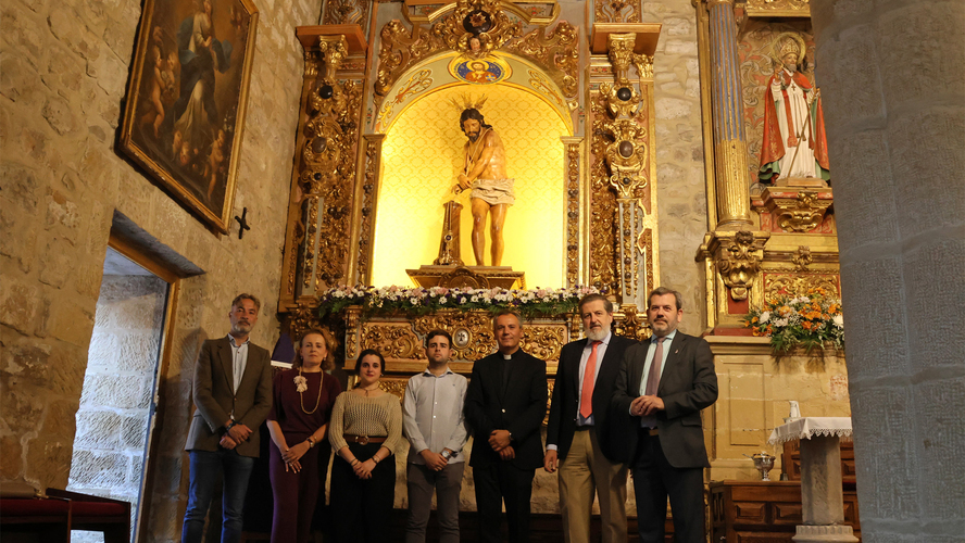 El retablo de La Columna de Baeza recupera el esplendor original tras su restauracion