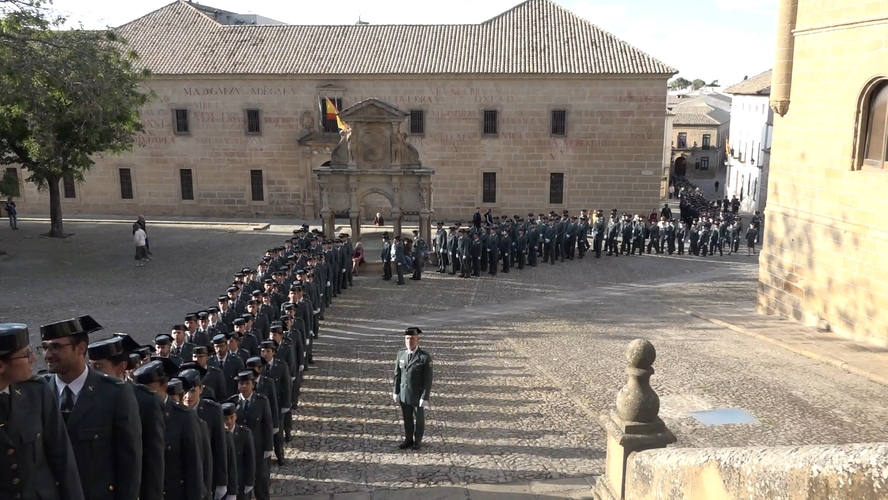 La Academia de la Guardia Civil celebra en Baeza el acto de bendición de tricornios
