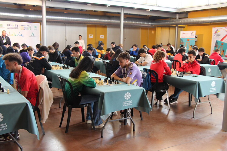 La UNIA celebra en Baeza el Campeonato de Ajedrez de los Campeonatos de España Universitarios 2026 2 La UNIA comienza el Campeonato de Ajedrez de los Campeonatos de Espana Universitarios 2026 con la participacion de 80 jugadores de 26 universidades 2