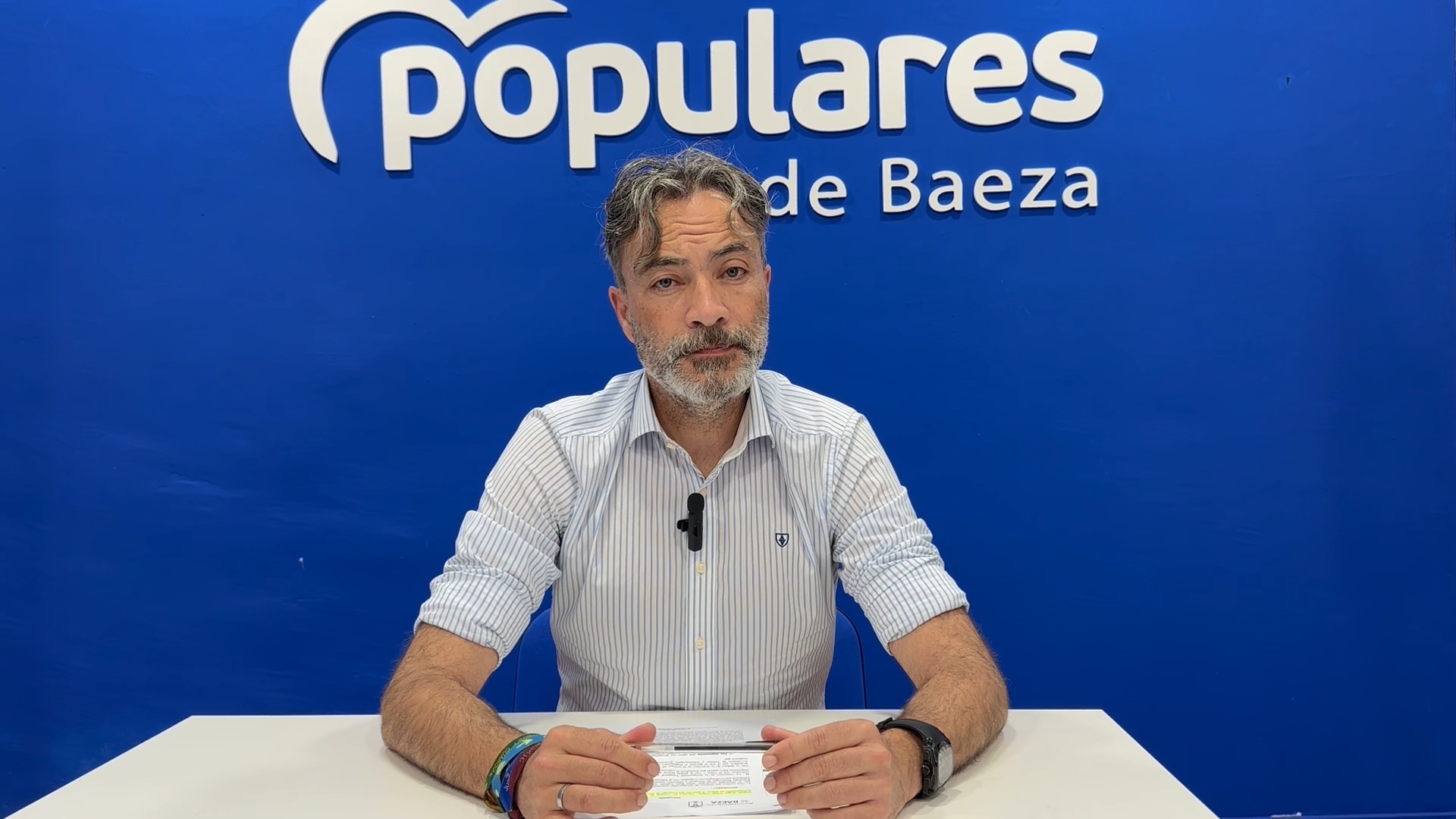 El PP de Baeza critica la actitud del PSOE en el ultimo pleno municipal y defiende la gestion del equipo de gobierno