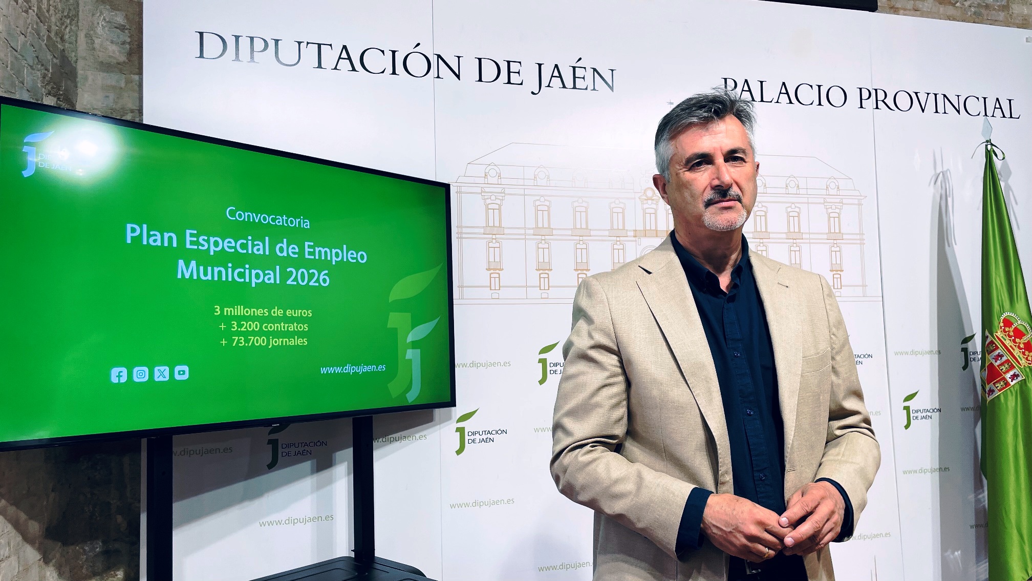 El Plan Especial de Empleo Municipal de la Diputación superará los 3 millones de euros y generará 73.700 jornales 3 El Plan Especial de Empleo Municipal de la Diputacion superara los 3 millones de euros y generara 73.700 jornales