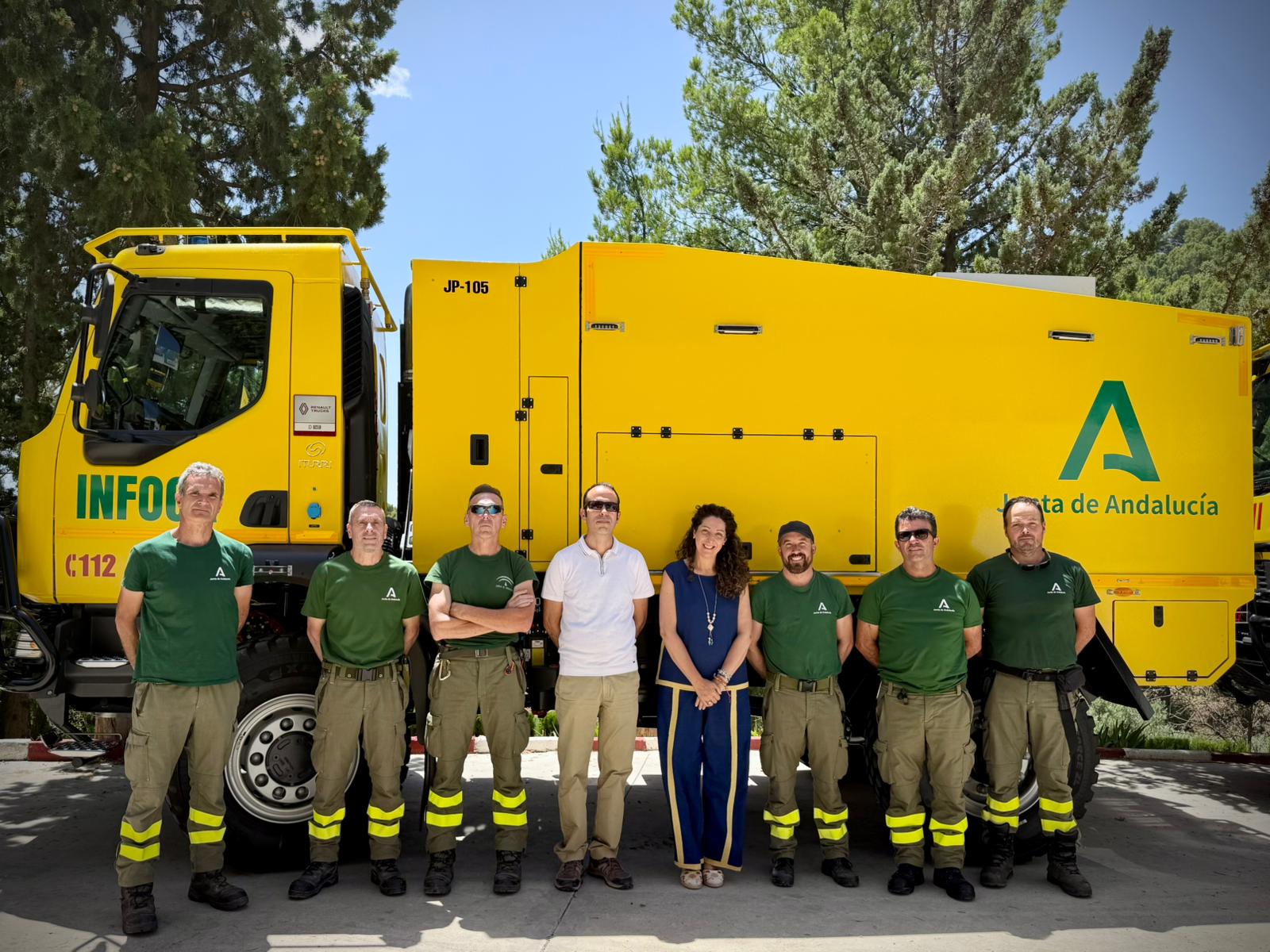 El dispositivo de EMA Infoca continua la renovacion de su flota con cuatro nuevas autobombas en la provincia de Jaen