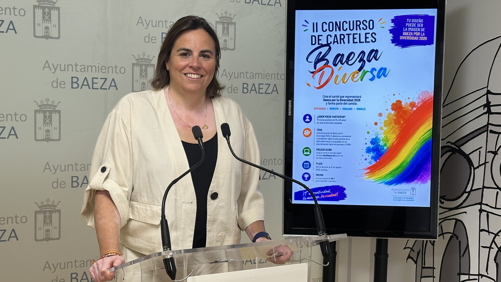 Presentadas las bases del II Concurso para la realizacion del cartel conmemorativo de Baeza por la Diversidad 2026 1.17.1