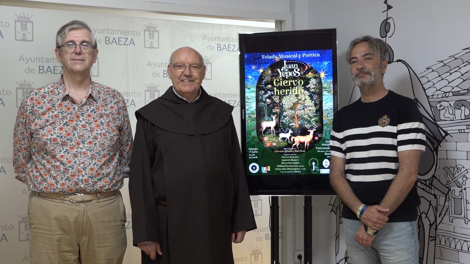 Baeza acogera el 18 de julio la velada musical y poetica Juan de Yepes Ciervo Herido en homenaje a San Juan de la Cruz 1.68.2