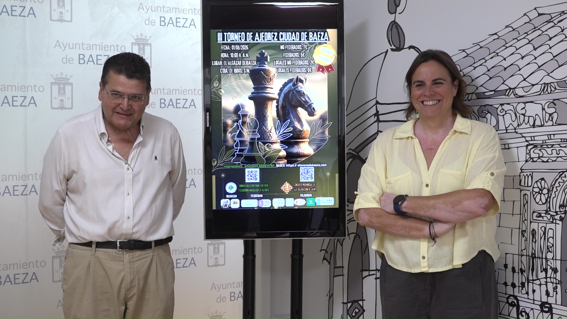 El III Torneo de Ajedrez Ciudad de Baeza se consolida en el calendario deportivo de portico de Feria