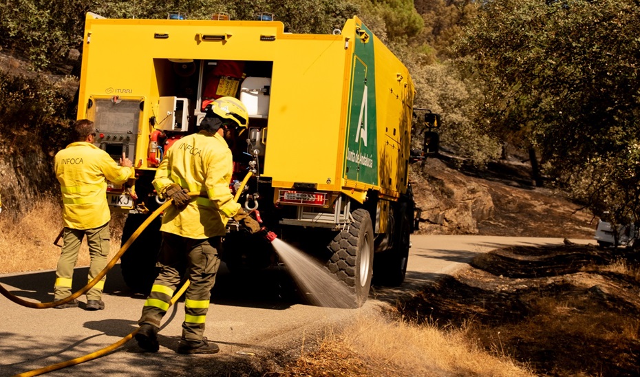 El Plan Infoca baja a preemergencia y regresan todos los desalojados en el incendio de Santa Elena