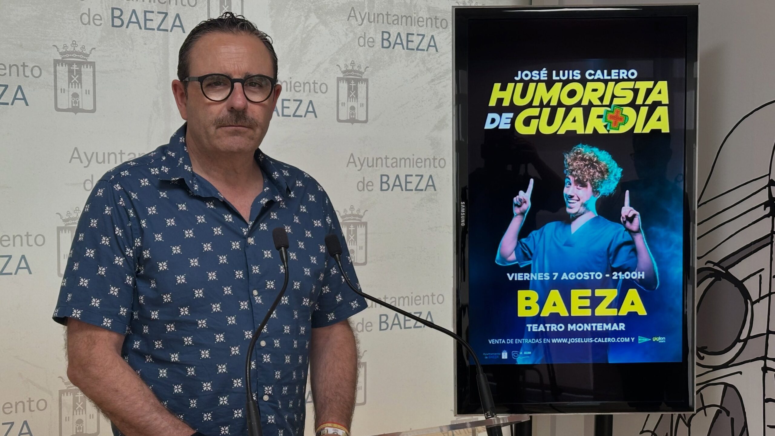 Jose Luis Calero regresa a Baeza con su espectaculo Humorista de guardia scaled e1784195726991
