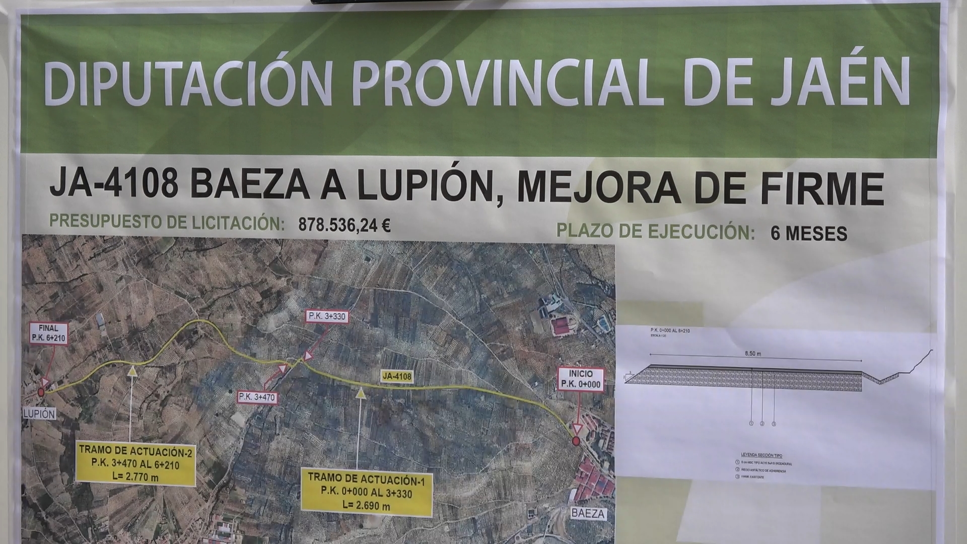 La Diputacion de Jaen presenta la mejora integral de la carretera JA 4108 2
