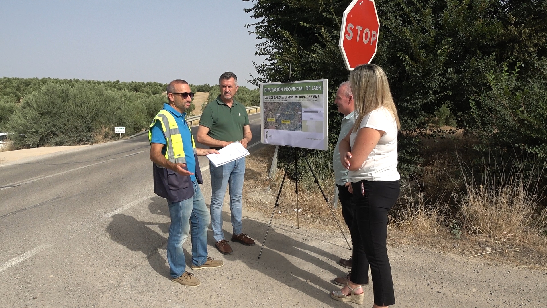 La Diputacion de Jaen presenta la mejora integral de la carretera JA 4108