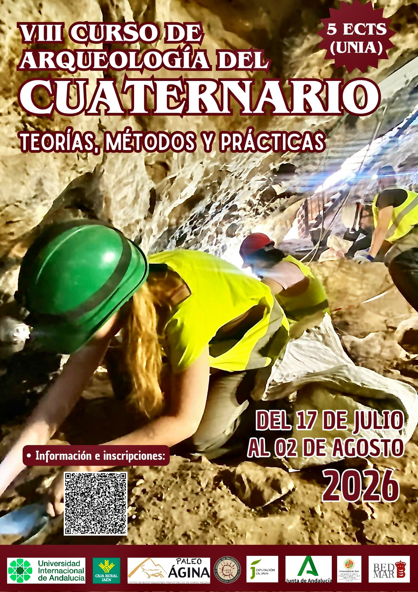 La UNIA comienza en Bedmar la octava edicion del curso sobre Arqueologia del cuaternario