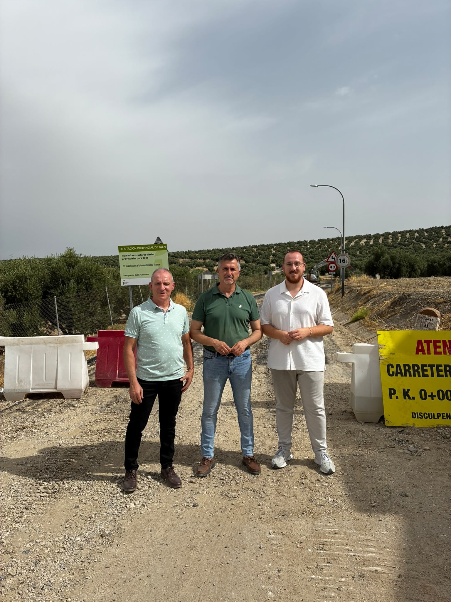 La Diputacion acondiciona la carretera que une Lupion con la Estacion Linares Baeza