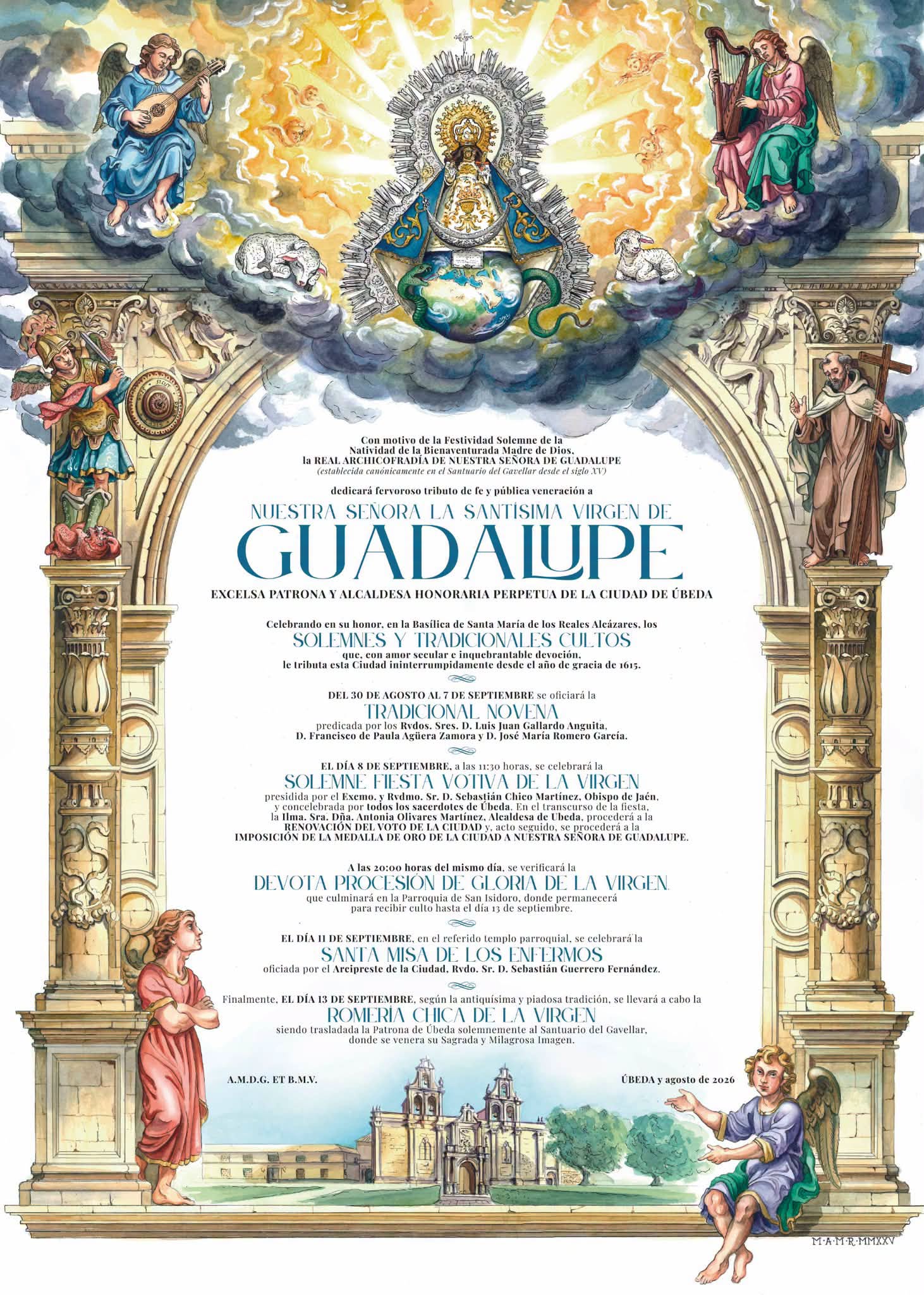 Ubeda prepara los actos en honor de la Virgen de Guadalupe que recibira la Medalla de Oro de la Ciudad Programacion