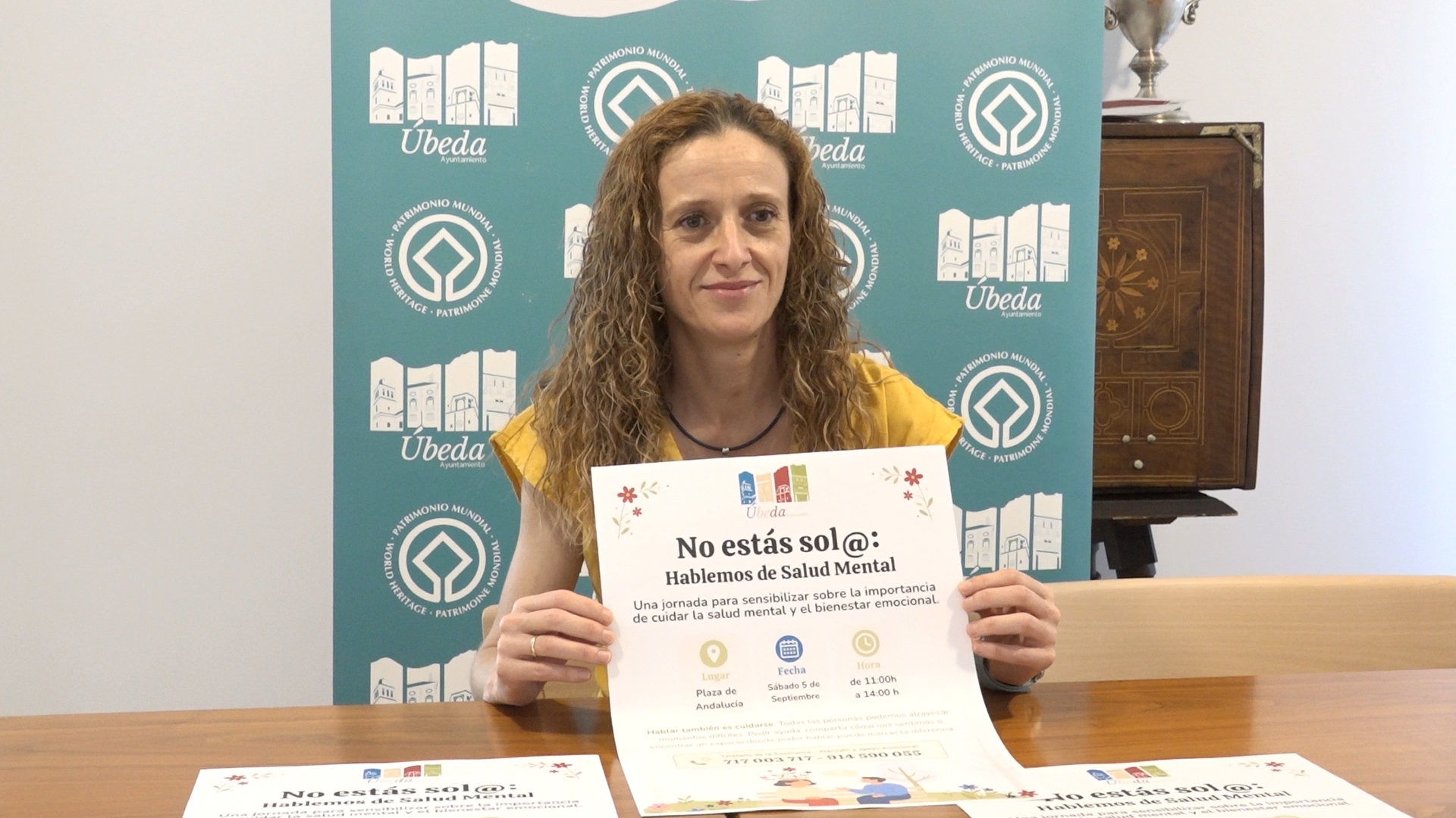 El Ayuntamiento de Ubeda impulsa una campana de sensibilizacion y prevencion del suicidio en la calle 1.8.2