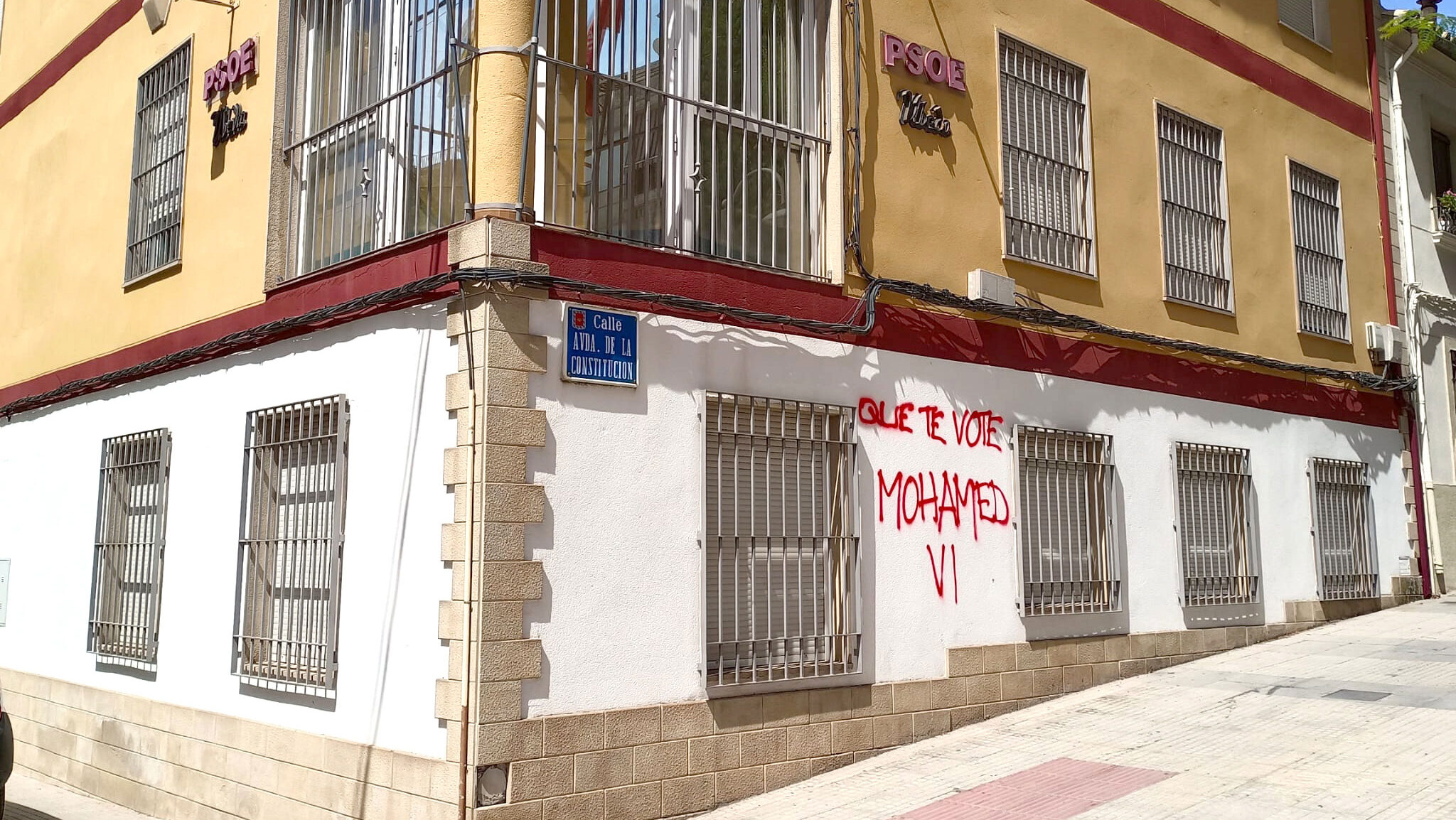 El PSOE de Úbeda denuncia unos actos vandálicos en la Casa del Pueblo 3 Pintada CasadelPueblo e1788280957249