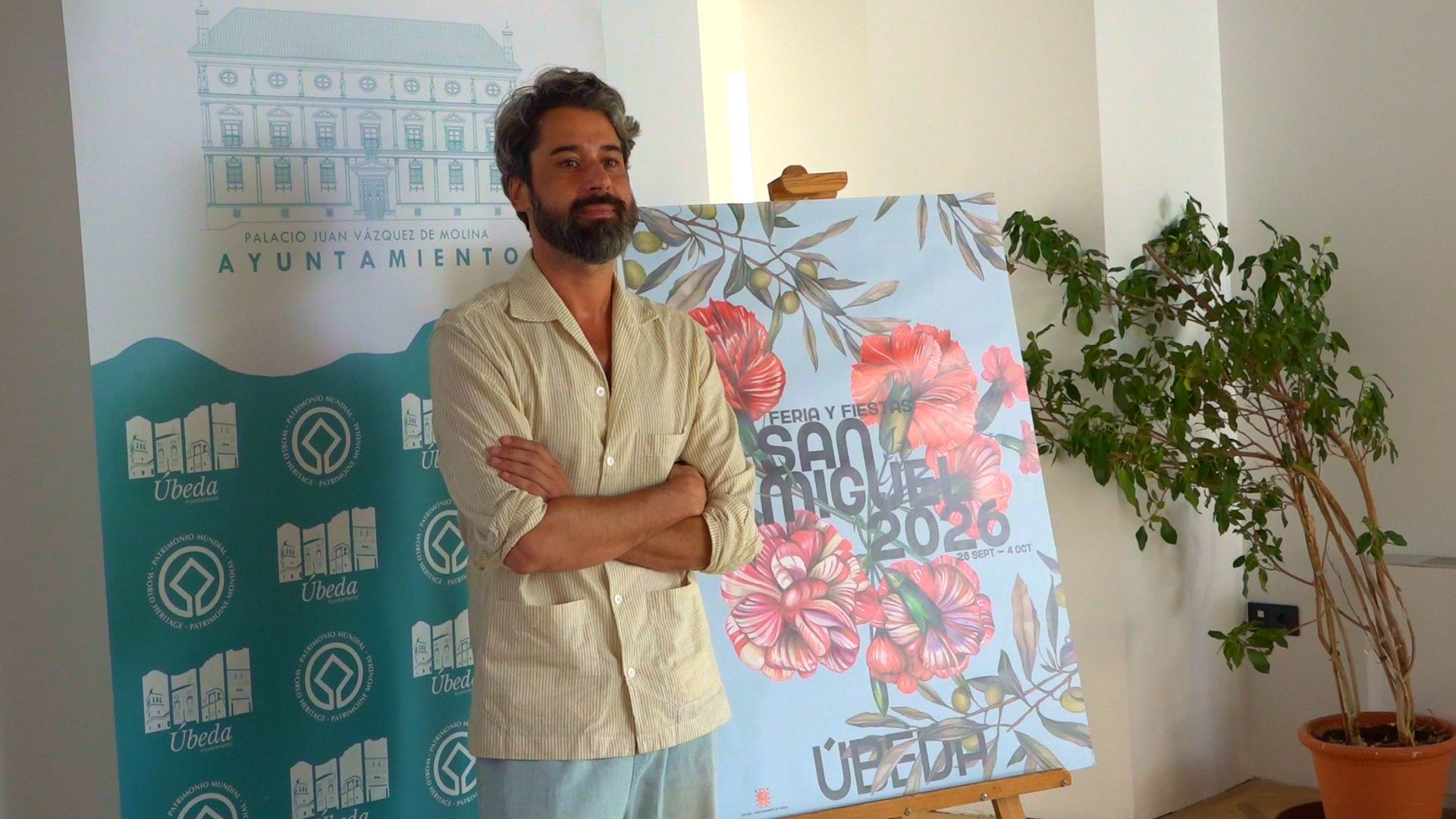 Úbeda presenta el cartel de la Feria de San Miguel 2026, una creación de Moisés Nieto que convierte la tradición y la identidad de la ciudad en una imagen atemporal