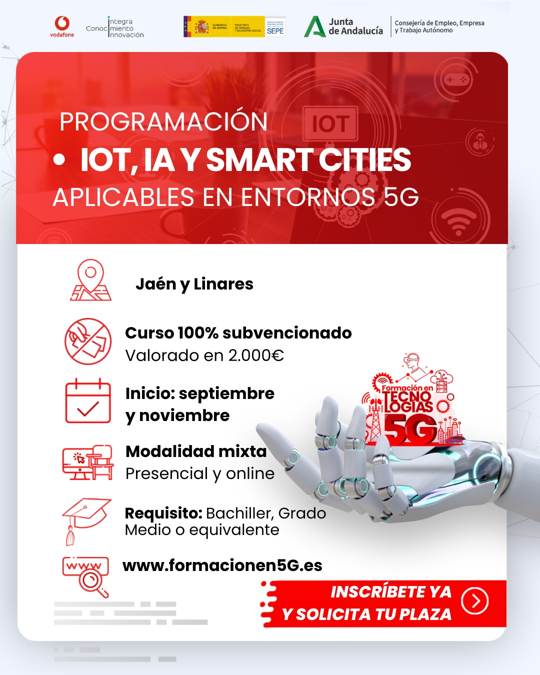 Últimos días para acceder a los 4 últimos cursos gratuitos de Realidad virtual e Internet de las cosas